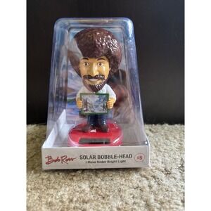 Bob Ross Solar Bobble Head Figure New In Box Ruz Official Merchandise